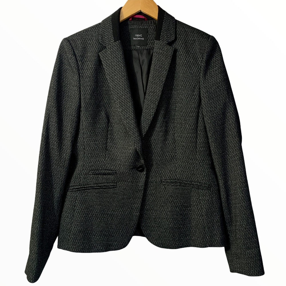 Next Tailoring Dark Academia Single Button Blazer Women Size L